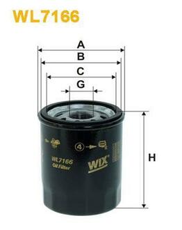 WL7166 WIX FILTERS Масляный фильтр