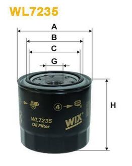 WL7235 WIX FILTERS Масляный фильтр