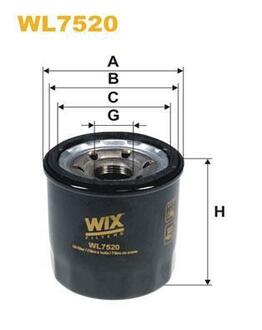 WL7520 WIX FILTERS Масляный фильтр