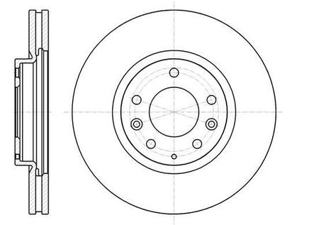 D61236.10 WOKING Диск тормозной передний (кратно 2) (пр-во Remsa) Mazda CX-7 I CX-9 I ()