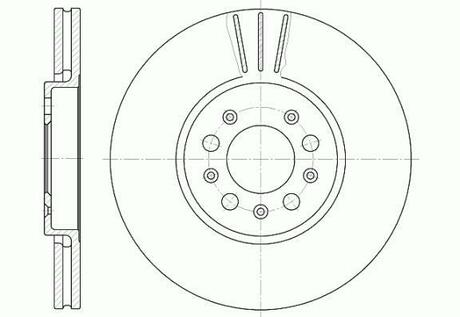 D6544.10 WOKING Диск тормозной передний (кратно 2) (пр-во Remsa) VAG Fabia I II Octavia I Rapid Roomster ()