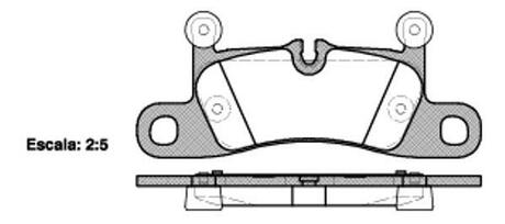 P12793.10 WOKING Комплект тормозных колодок, дисковый тормоз