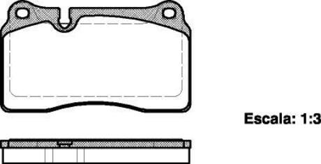 P13003.00 WOKING Гальмівні колодки передні VW Touareg 3.0-6.0  02- (brembo)