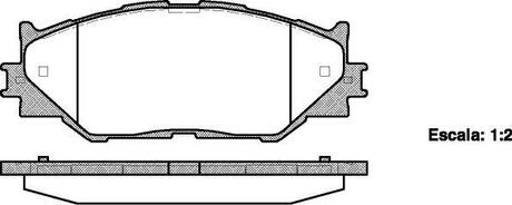 P1301300 WOKING Колодки тормозные дисковые передні Lexus Is c (gse2_) 2.5 09-,Lexus Is ii (gse2