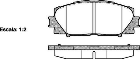 P13243.00 WOKING Колодки тормозные дисковые передние Toyota Yaris 1.0 05-,Toyota Yaris 1.0 10- ()