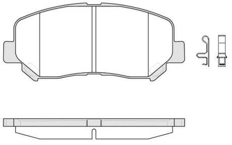 P1413302 WOKING Колодки тормозные дисковые передние Mazda Cx-5 2.0 11-,Mazda Cx-5 2.2 11- (P1413