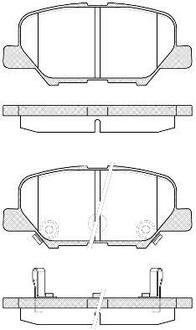 P14363.02 WOKING Колодки тормозные дисковые задние Citroen C4 aircross 1.6 10-,Citroen C4 aircross 1.8 10- ()