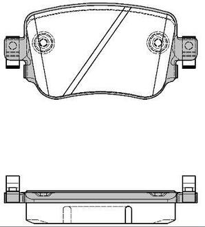 P14493.08 WOKING Гальмівні колодки зад. Octavia III/Sharan/Audi Q3 12- (TRW)