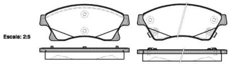 P15313.12 WOKING Комплект тормозных колодок, дисковый тормоз