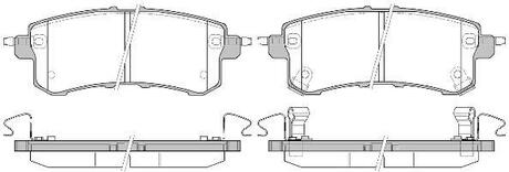 P15473.02 WOKING Колодки тормозные дисковые задние Infiniti Qx56 5.6 10-,Nissan Patrol vi 5.6 10- ()