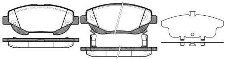 P15533.02 WOKING Колодки тормозные диск. перед. (пр-во Remsa) Toyota Avensis 1.6 09-,Toyota Avensis 2.0 09- ()