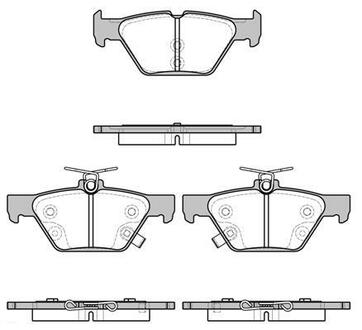 P17383.02 WOKING Гальмівні колодки задні Subaru /Outback/Legacy 14-