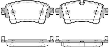 P1769308 WOKING Колодки тормозные дисковые задние Audi Q7 3.0 15- (P17693.08)