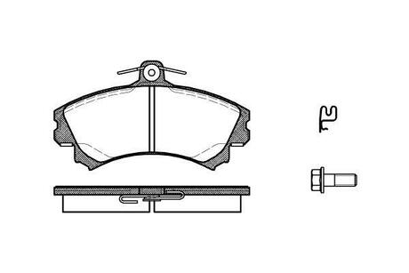 P4903.21 WOKING Колодки тормозные диск. перед. (пр-во Remsa) Mitsubishi Colt 04> ()