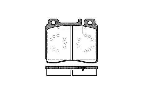 P5203.00 WOKING Комплект тормозных колодок, дисковый тормоз