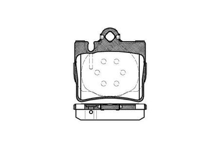 P6703.00 WOKING Колодки тормозные дисковые задні MB S-CLASS (W220) (98-06) ()