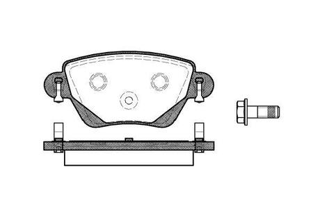 P6773.00 WOKING Колодки тормозные диск. задн. (пр-во Remsa) Ford Mondeo III Bosch ver. ()