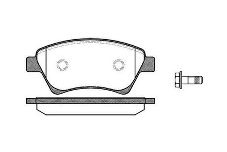 P8763.00 WOKING Гальмівні колодки перед. RENAULT KANGOO/MEGANE/SCÉNIC 1.5-2.0 01-