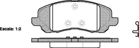 P9043.20 WOKING Колодки тормозные диск. перед. (пр-во Remsa) Mitsubishi ASX 10> / Dodge Caliber Avenger ()