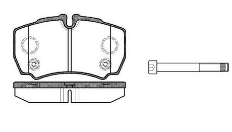 P9493.10 WOKING Колодки тормозные диск. задн. (пр-во Remsa) Ford Tranzit 06>13 ()
