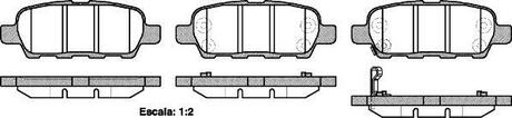 P9763.21 WOKING Колодки тормозные диск. задн. (пр-во Remsa) Nissan Qashqai X-trail 07> / Juke / Tiida / Murano I II ()