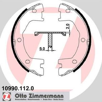 10990.112.0 ZIMMERMANN Комплект тормозных колодок, стояночная тормозная система