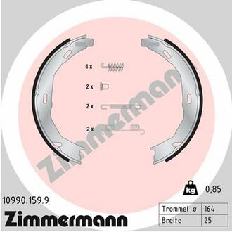 10990.159.9 ZIMMERMANN Комплект тормозных колодок, стояночная тормозная система