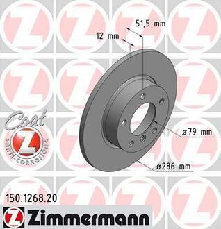 150.1268.20 ZIMMERMANN Тормозной диск