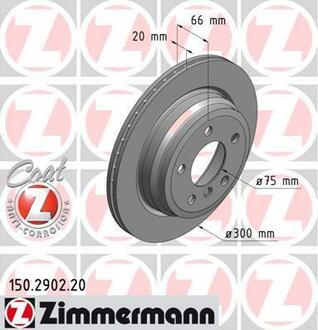 150.2902.20 ZIMMERMANN Тормозной диск