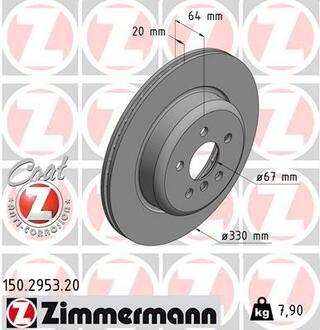 150.2953.20 ZIMMERMANN Тормозной диск