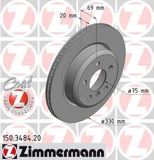 150.3484.20 ZIMMERMANN Тормозной диск