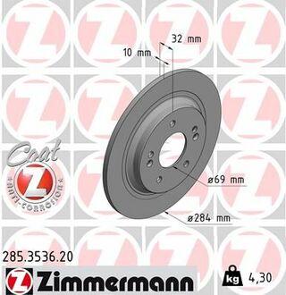 285.3536.20 ZIMMERMANN Гальмiвнi диски