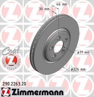 290.2263.20 ZIMMERMANN Тормозной диск