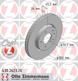 430.2623.20 ZIMMERMANN Тормозной диск