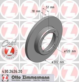 430.2626.20 ZIMMERMANN Тормозной диск