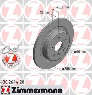 430.2644.20 ZIMMERMANN Тормозной диск
